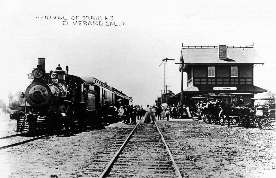 El Verano train station in 1890