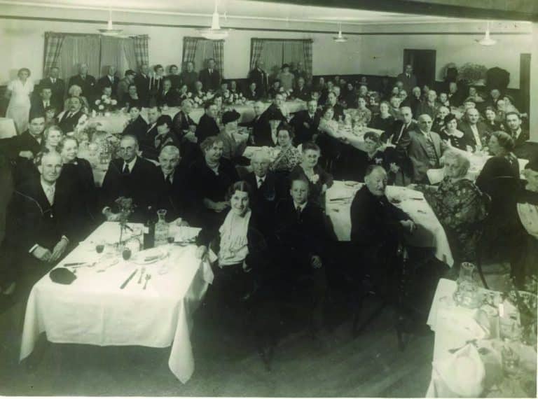 Interior of Sonoma Grove dining room, 1936